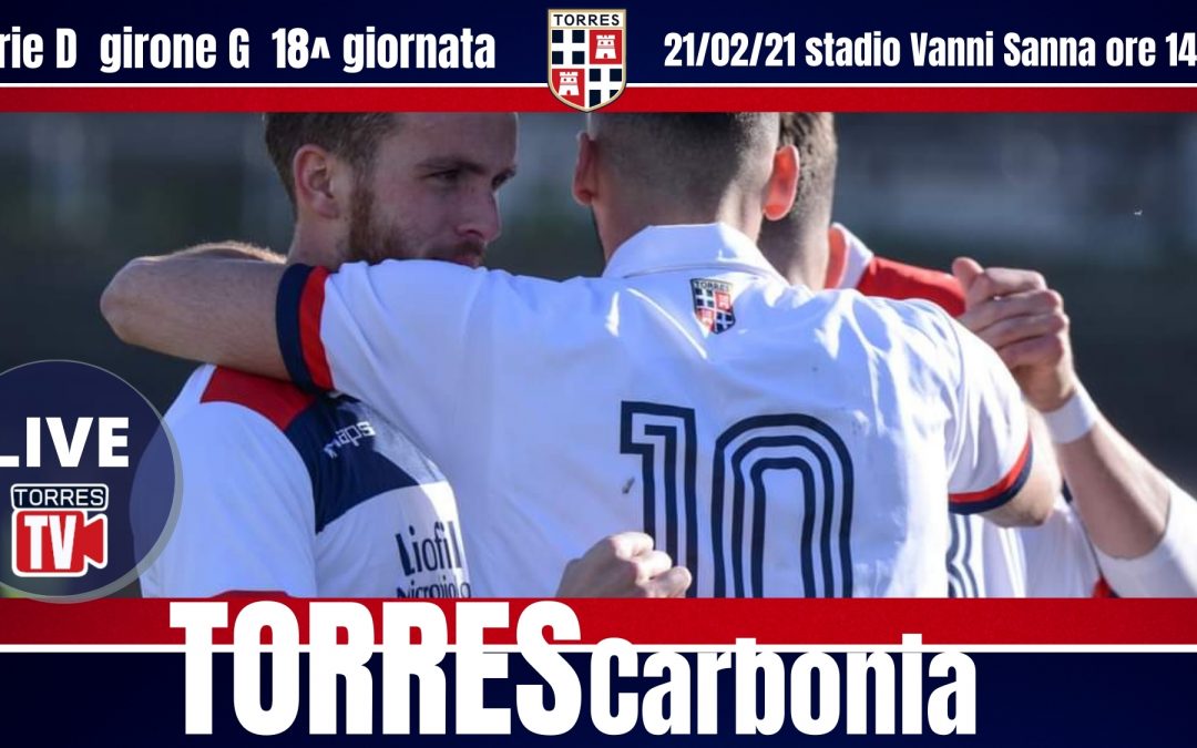 Torres – Carbonia in diretta streaming tramite ticket (esclusi abbonati)